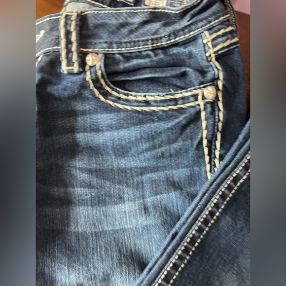 🤩 NEW LISTING! Miss Me Jeans Boot Rhinestone Embellished JS400952 Embroidered - Picture 6 of 12